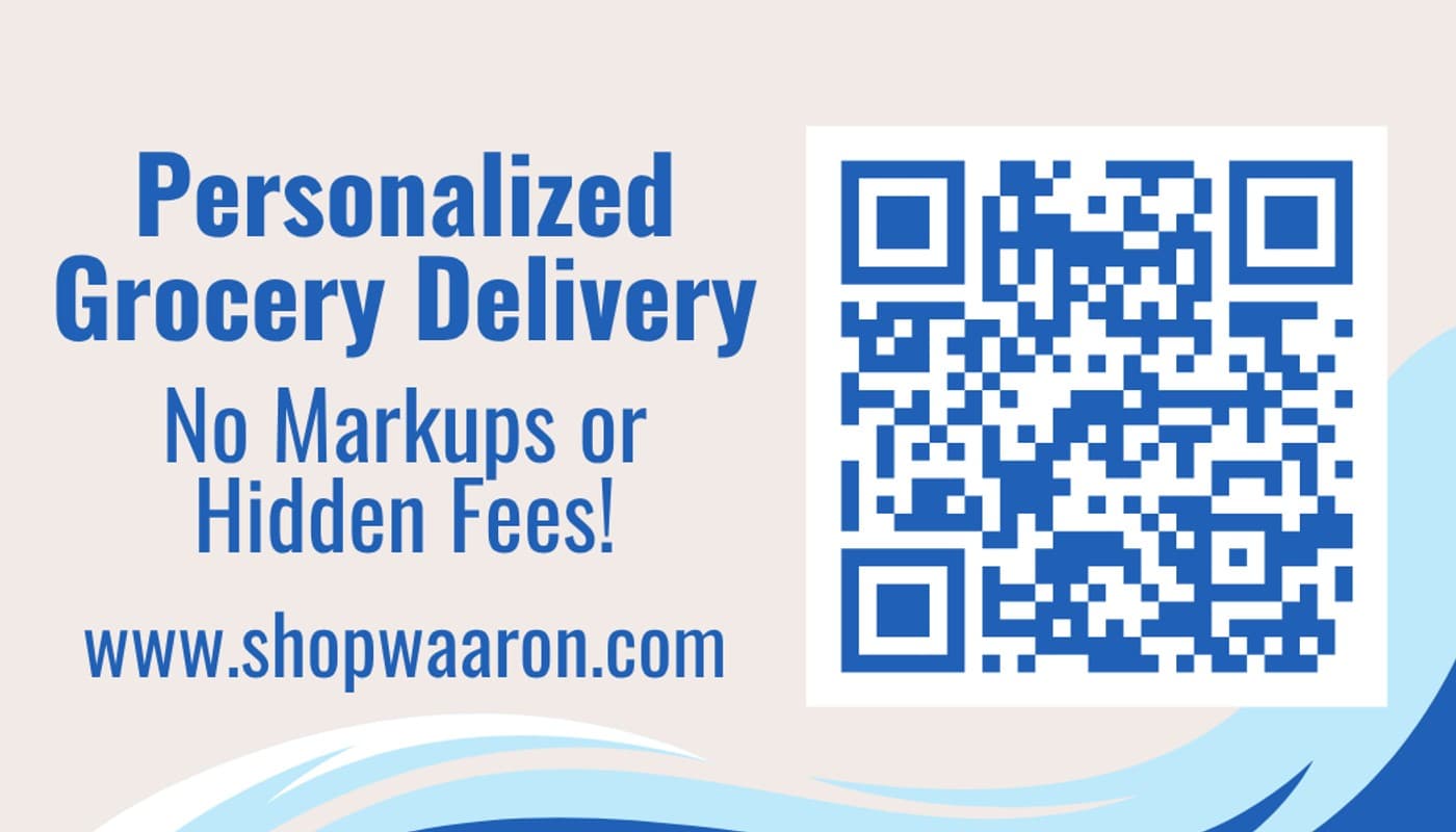 Business card back with QR code and tagline